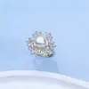 Anillo de Perla de Agua Dulce Natural para Mujer, Espiga de Trigo con Circonita Colorida, Moda de Alta Gama, Joyería Ajustable al por Mayor