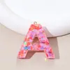 Joyería de Resina Epoxi Colgante Letra Inglesa Corazón Rosa Lentejuelas Llavero DIY Bolsa Regalo Pequeño
