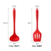 Espátula de Silicona Integrada, Cuchara de Cocina para el Hogar, Espátula de Cocina Todo Incluido, Espátula de Silicona Antiadherente de Grado Alimenticio