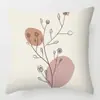 Funda de almohada artística abstracta Morandi personaje de línea cojín suministros para el hogar almohada transfronteriza sofá decoración simple