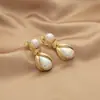 Moda Viento Frío Pendientes Largos de Perla Pendientes Sin Agujeros en las Orejas Combinan con Todo Nicho Alto Grado Tocar Placa de Incienso de Mosquito Pendientes