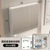 Gabinete de Espelho de Banheiro em Alumínio Espacial Caixa de Armazenamento de Parede Desembaçador Luz Porta-Lenços Espelho Separado Gabinete de Espelho