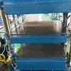 Máquina vulcanizadora de placa plana manual de 25 toneladas, prensa de doble capa de laboratorio, máquina de moldeo por vulcanización de caucho de silicona de cuatro columnas