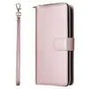 Funda de Cuero con Cremallera para Samsung A10 Nueve Tarjetas Modelo A11/A32/A13/M23 Funda para Teléfono con Tarjetas