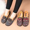 Zapatos de Algodón Nuevos de Invierno para Mujer para Personas de Mediana Edad y Mayores, Zapatos Planos de Madre con Forro Adicional para Calidez, Zapatos y Botas de Algodón del Viejo Beijing, Disponibles para Dropshipping
