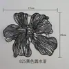 Sisi 2025 Novo Renda Bordada em Computador Renda Corsage Flores Decorativas Pequeno Fresco Gola Flor Peça de Flor de Gaze de Vidro