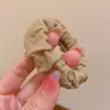 Bandas elásticas lisas versátiles en tonos marrones, alta elasticidad, estilo coreano simple, adecuadas para coletas altas y peinados de moño para mujeres