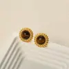 Colar de Pérolas com Pedra Olho de Tigre Maillard Retrô Outono e Inverno para Mulheres, Cor Duradoura Leve Luxo Corrente de Clavícula de Alta Qualidade Atacado