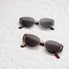 Colección de Gafas de Sol de Metal, Nuevo Estilo de Alta Gama para Mujer, Moda Personalizada Fotografía Callejera, Gafas de Sol Lisas Ojo de Gato Anti-UV para Hombre