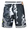 Shorts de praia casuais da moda e populares AJ, respiráveis, de secagem rápida e com corte solto, com design estampado em estilo de rua americano, adequados para basquete e vendas transfronteiriças