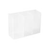 Caja de rejilla de pared de tres compartimentos sin perforaciones, almacenamiento pequeño, pinza para cejas, tijeras, lápiz para cejas, pincel, caja de almacenamiento para lápiz labial