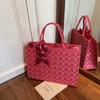 Bolsa de Boda Bolso Tote de Gran Capacidad para Mujer 2026 Nuevo Estilo Bolso de Hombro Bolso de Mano Nuevo Estilo Chino con Palabras Felices Bolsa de Boda