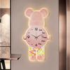 Pintura decorativa moderna y lujosa para porche, con diseño de oso violento y luz LED, creativa, para sala de estar, comedor, pasillo, pintura colgante.