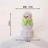 Nuevo Invierno Creativo Muñeco de Nieve Navideño Micro Paisaje Decoración para el Hogar Sala de Estar Paisajismo Navideño Adornos para Escritorio Coche