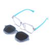 Moda novo conjunto de clipes de fivela para óculos de sol infantis óculos polarizados anti-ultravioleta óculos planos de dupla finalidade JC7363