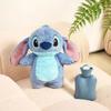 Bolsa de Agua Caliente de Dibujos Animados Stitch Transfronteriza de Invierno, Juguete de Peluche Lindo Relleno de Agua, Muñeco Calentador de Manos, Juguete para Niña