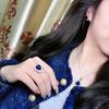 Nuevo Noble Elegante Imitación Zafiro Natural Grupo Incrustado Zircón Colgante Anillo Collar Pendientes Set de Tres Piezas de Moda para Mujer