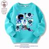 Roupas de robô cósmico astro bot novo suéter infantil outono e inverno forrado com fleece roupas legais e bonitas para meninos