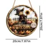 Letrero de Puerta de Madera Plana Impreso con Calabaza Decoración Creativa Colgante de Pared Decoración Festiva Venta al por Mayor desde el Fabricante