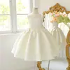 Vestido de princesa para niños, vestido para el primer cumpleaños de bebé, vestido de cumpleaños para niña de las flores, elegante vestido para actuación de piano de una pequeña anfitriona