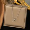 Venta al por mayor transfronteriza, collar de cuentas redondas de acero y titanio de moda simple para mujer, cadena de clavícula con cuentas redondas de oro, estilo celebridad de Internet, pequeño y moderno collar de oro.