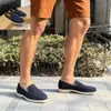 Mocassins de Verão Masculinos, Sapatos Rasos Casuais, Sapatos de Condução Slip-On, Sapatos com Aba de Tamanho Grande para Cruzamento de Fronteiras