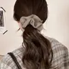 Diadema de Peluche Plegada para Otoño e Invierno Coreana Celebridad de Internet Moño Alto Banda Elástica de Goma Alta Accesorios para el Cabello de Mujer Accesorios de Lujo para el Cabello