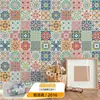 Pegatinas Retro Bohemias Autoadhesivas Impermeables y a Prueba de Moho Pegatinas de Pared Decoración de Renovación de Paredes de Dormitorio Papel Tapiz Ecológico