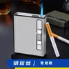 Estojo de Cigarros para Armazenamento em Estoque, Mais Vendido com Capacidade para 12 Cigarros com Compartimentos Duplos, Ejeção Automática, Isqueiro, Portátil, Resistente à Pressão, À Prova de Umidade