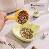 Comedero para Gatos, Comedero de Plástico para Comida de Gato, Tazón para Mascotas, Bebedero, Comedero, Comedero Integrado para Gatos, Comedero para Perros, No se Voltea Fácilmente, Protección del Cuello