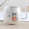 Taza de Cerámica Personalizada Creativa con Tapa y Cuchara Taza para Beber de Pareja de Moda Taza de Café para el Hogar Taza de Té para Hombres y Mujeres