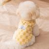 Ropa para Mascotas Transfronteriza para Otoño e Invierno, Forro Polar, Compatible con Correa, Patrón a Cuadros, Perros Pequeños, Bichón Frisé, Ropa para Perros Teddy