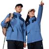 Chaqueta con capucha gruesa de terciopelo de una pieza con cremallera YKK 2023, chaqueta acolchada de algodón cálida para hombre, traje de montañismo impermeable con capucha, comercio exterior