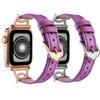 Nova pulseira Apple adequada para iwatch applewatch Metal Leather Double C pulseira inteligente