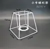 Lámpara de mesa Accesorios DIY Película Lámpara de ambiente Soporte Gancho Flor Marco de hierro Cuerda de cáñamo trenzada Pantalla de lámpara hecha a mano en relieve