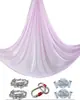 Hamaca de Yoga Aéreo 7m Set Uso en Casa Placa Fija Accesorios Cuerda de Suspensión Elástica Tela para Colgar Estudio de Yoga