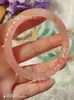 Pulsera Trenzada de Imitación de Jade Estilo Antiguo, Nuevo Estilo Chino, Transparente Hielo Multicolor Apilable Moda para Mujer Versátil Regalo, Una Pieza al por Mayor