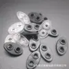 Ponto 2cm fivela de nariz de porco macia em PVC película transparente de dois furos Oval borracha macia cordão de ajuste de nariz de porco fivela