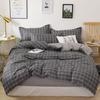 Juego de cama de algodón lavable de cuatro piezas otoño e invierno individual niños estudiante dormitorio tres piezas sábana funda nórdica al por mayor