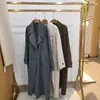 Ropa de Abrigo Otoño e Invierno 2025 Cortavientos de Lana Ropa de Abrigo de Alpaca Ropa de Abrigo de Lana de Doble Cara con Cordones Ropa de Trabajo Ropa de Abrigo de Lana Holgada para Mujer