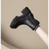 Botas Curtas Femininas Martin com Solado Grosso para Aumentar a Altura 2026 Outono/Inverno Botas Chelsea de Temperamento Couro Macio Emagrecedor Salto Grosso Retrô