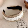 Diadema de Encaje de Paja Beige Suave para Mujer, Diadema de Parte Superior Alta, Accesorio para el Cabello con Ambiente Festivo, Accesorio para el Cabello de Moda de Gama Alta