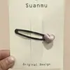 Pinza para el Cabello Exquisita de Gama Alta para Mujer Clip BB Estampado de Leopardo Retro Lindo Clip para Flequillo Lateral Accesorios para el Cabello de Moda con Temperamento