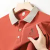 Transmisión en Vivo de Nuevas Camisas Polo de Manga Corta para Hombre de Verano con Bordado, Camisetas de Estilo Delgado de Negocios, Transpirables y Amigables con la Piel, Disponibles para Dropshipping