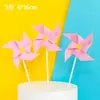 Pacote com 10 Decorações de Bolo Estrela Lua Bola de Pelo Nuvem Inserção Balão Arco-Íris Decoração de Mesa de Sobremesa de Aniversário