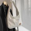 Bolso Cubo de Pana Otoño e Invierno para Viajero Bolso de Hombro de Nicho Calle Estudiantes Universitarios Clase Ocio Bolso de Hombro Versátil