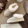Versión lista para usar ~ Botas de Nieve con Puño de Felpa para Mujer, Botas Cálidas de Algodón con Suela Gruesa de Invierno, Botas de Piel para Usar al Aire Libre, Zapatos de Algodón Antideslizantes