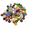 Cuentas redondas de piedra natural de 8 mm con agujero grande, cuentas sueltas con agujero pasante de 3 mm, para ensartar pulseras DIY, accesorios de manualidades para joyería hecha a mano