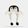 Gorro para Niños Bebé Otoño e Invierno Estilo Dibujos Animados Gorro con Protección para Orejas Casual Cálido Pingüino Gorro de Invierno Engrosado para Hombres y Mujeres