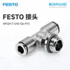 Conector FESTO NPQH-T-G18-Q6-P10 Conector de Tubulação Industrial Original Genuíno Em Estoque Para Entrega Rápida